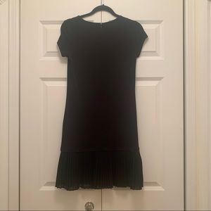 Michael Kors black mini dress with a ruffle hem